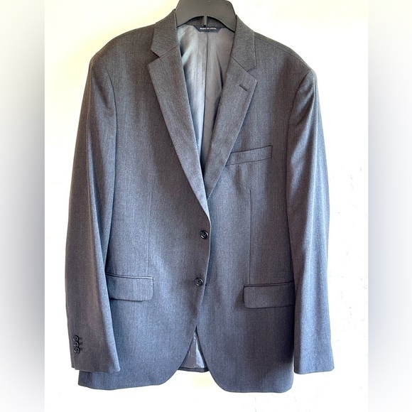 Banana Republic Lanificio Cerruti Tailored Fit Gray Classic Wool Blazer Sz 42R - Picture 1 of 14